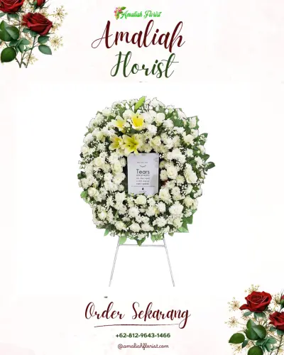 Krans Bunga Duka Cita di Jatimelati